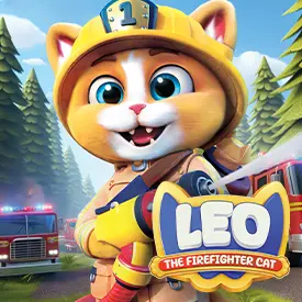 Leo the Firefighter Cat